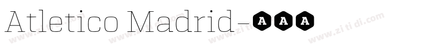Atletico Madrid字体转换